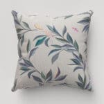 Sara Miller Ornamental Peacock Warm Grey Cushion