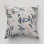 Sara Miller Ornamental Peacock Warm Grey Cushion