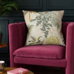Sara Miller Palm Garden Light Stone Cushion