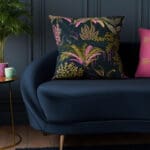 Sara Miller Palm Garden Midnight Cushion