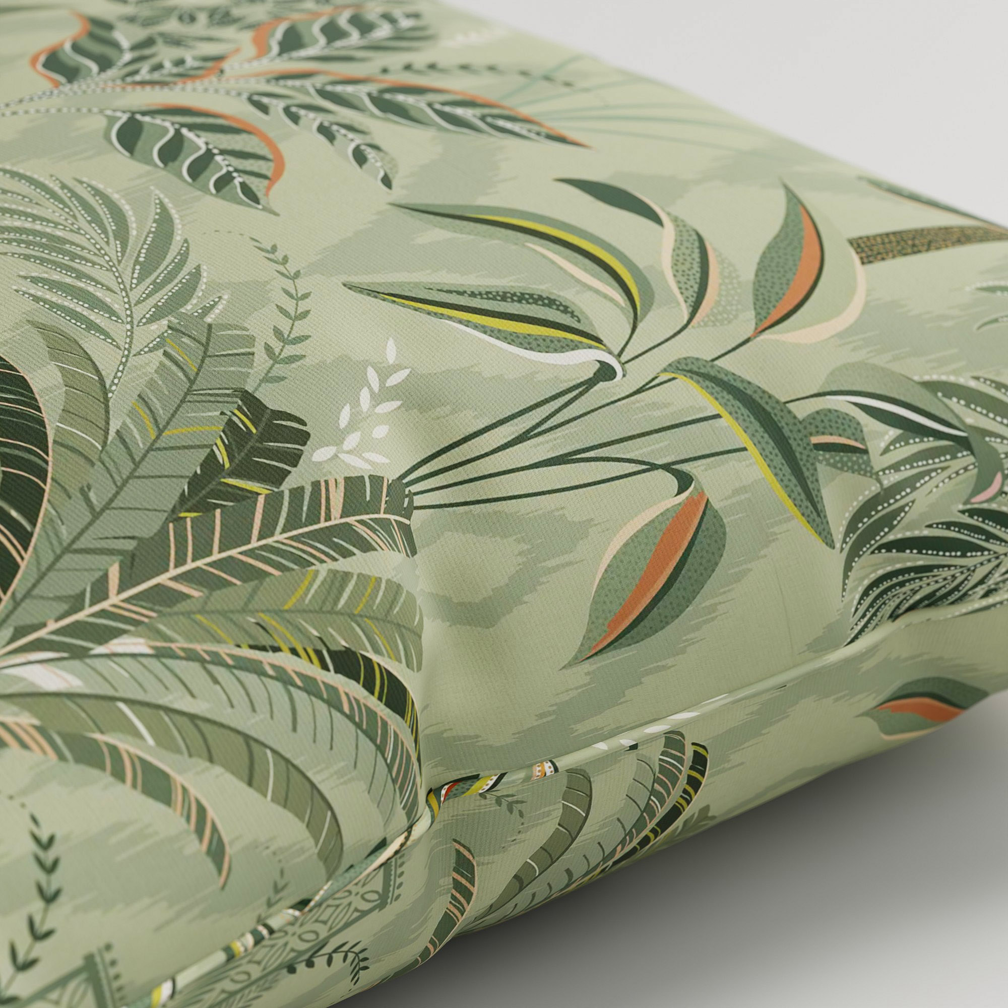 Sara Miller Palm Garden Soft Olive Cushion - Image 3