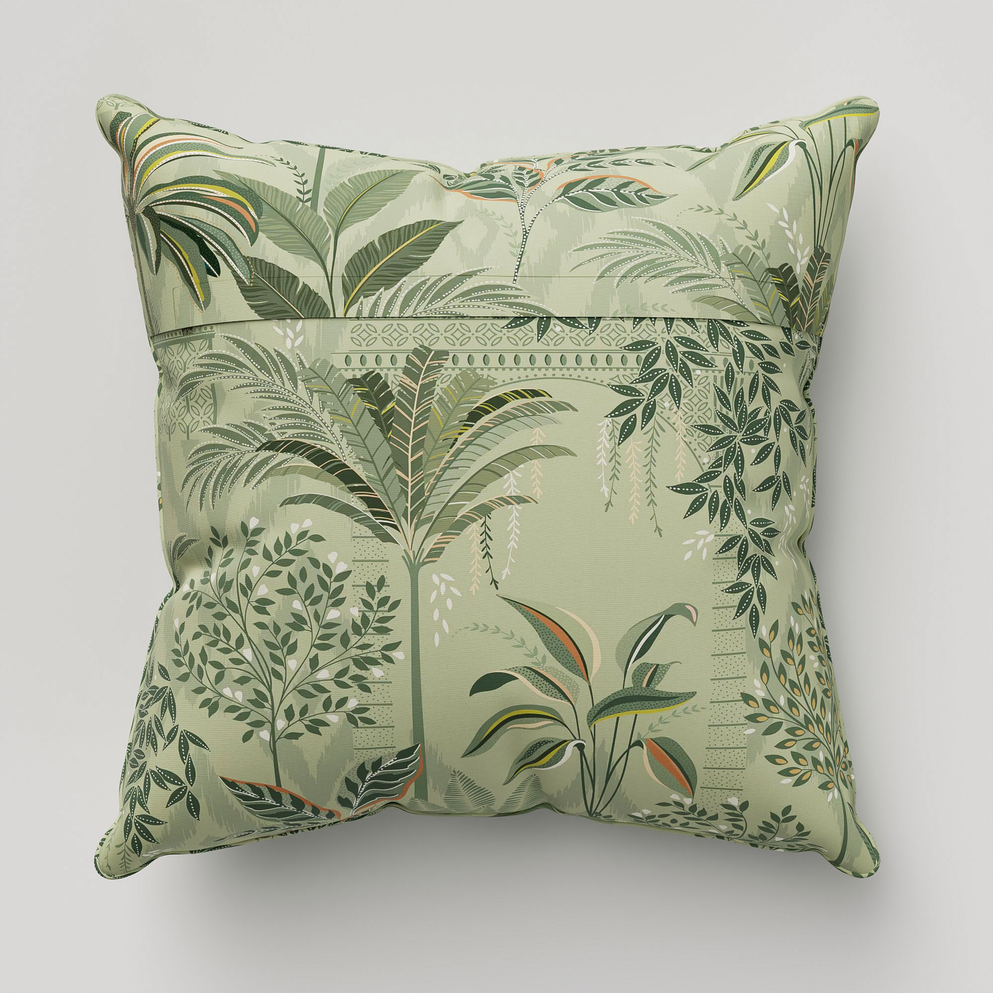 Sara Miller Palm Garden Soft Olive Cushion - Image 5