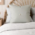 Sophie Allport Bee Pale Slate Cushion