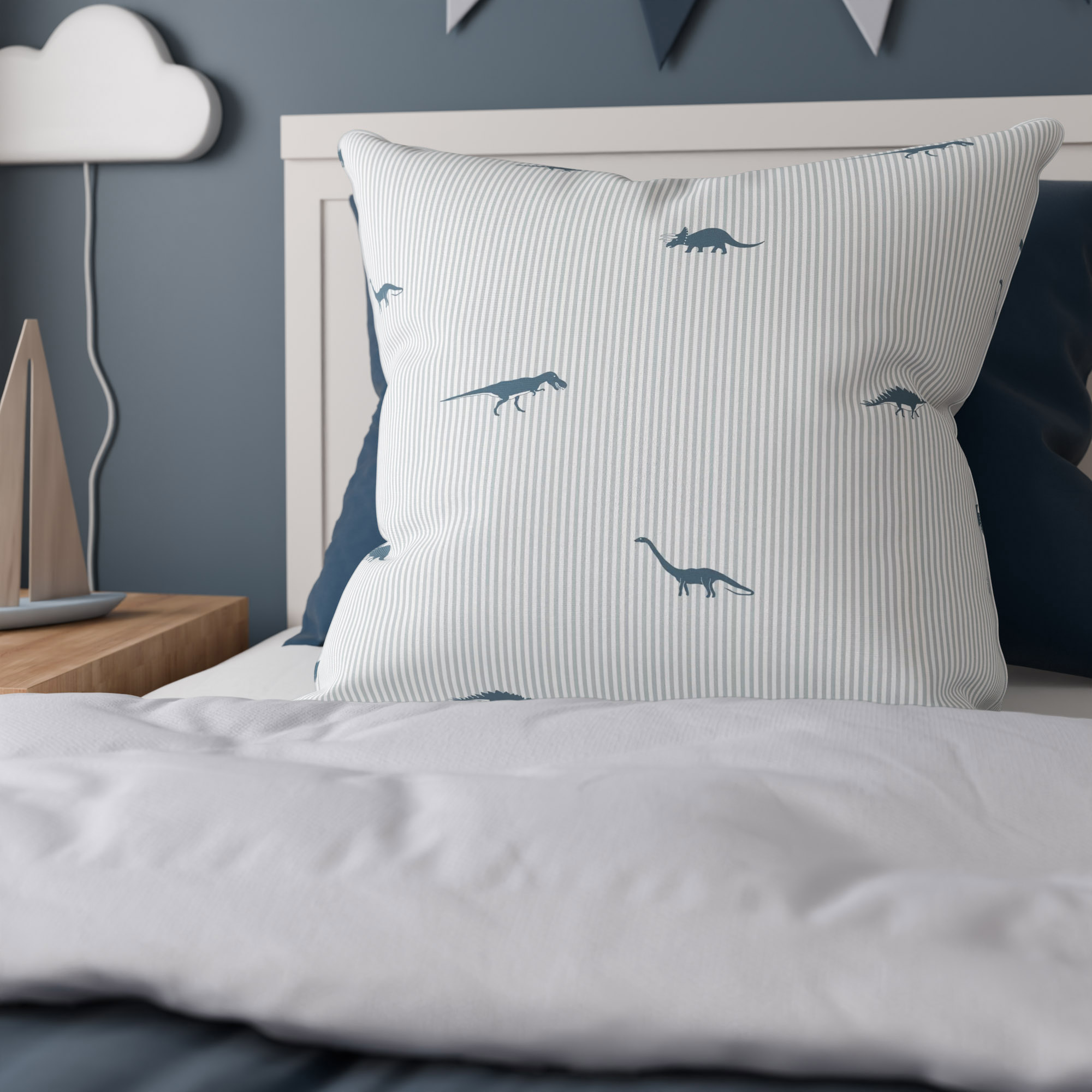 Sophie Allport Dinosaur Navy Cushion