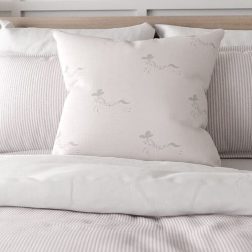 Sophie Allport Fairground Ponies Soft Pink Cushion