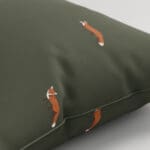 Sophie Allport Foxes Forest Green Cushion