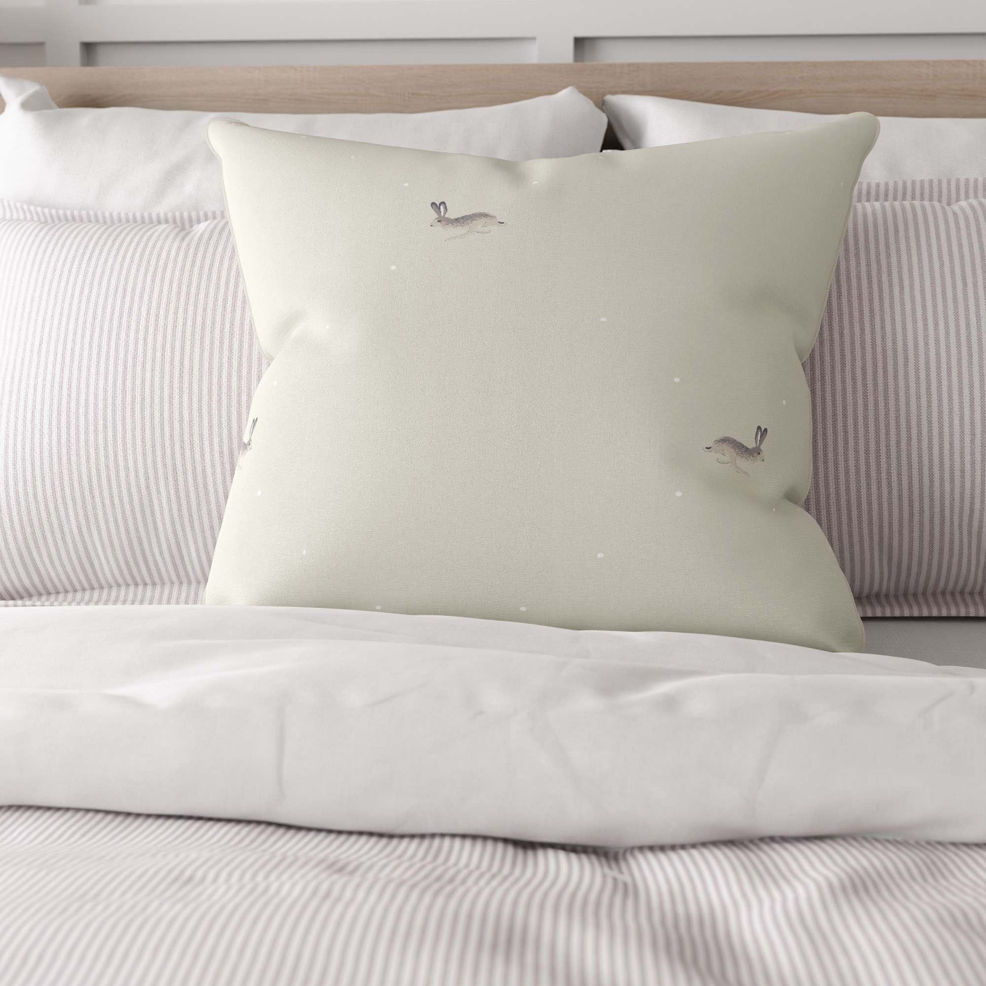 Sophie Allport Hare Linen Cushion