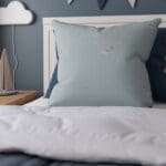 Sophie Allport Hare Teal Blue Cushion