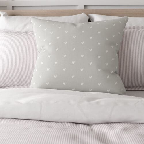 Sophie Allport Hearts Grey Cushion