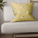 Sophie Allport Sheep Ochre Cushion