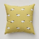 Sophie Allport Sheep Ochre Cushion