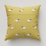 Sophie Allport Sheep Ochre Cushion
