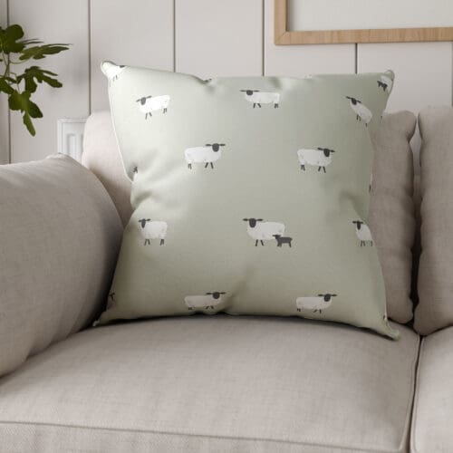 Sophie Allport Sheep Sage Cushion