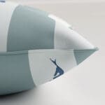 Sophie Allport Whale Stripe Deep Duckegg Cushion