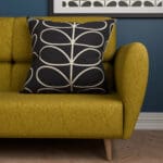Orla Kiely Jumbo Linear Stem Liquorice Cushion