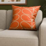 Orla Kiely Jumbo Linear Stem Persimmon Cushion