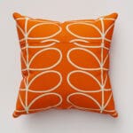 Orla Kiely Jumbo Linear Stem Persimmon Cushion
