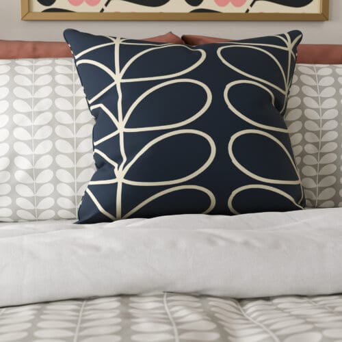 Orla Kiely Jumbo Linear Stem Whale Cushion