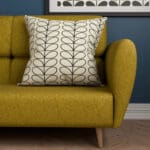 Orla Kiely Linear Stem Black Cushion