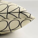 Orla Kiely Linear Stem Black Cushion
