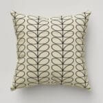 Orla Kiely Linear Stem Black Cushion