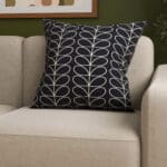 Orla Kiely Linear Stem Navy Whale Cushion