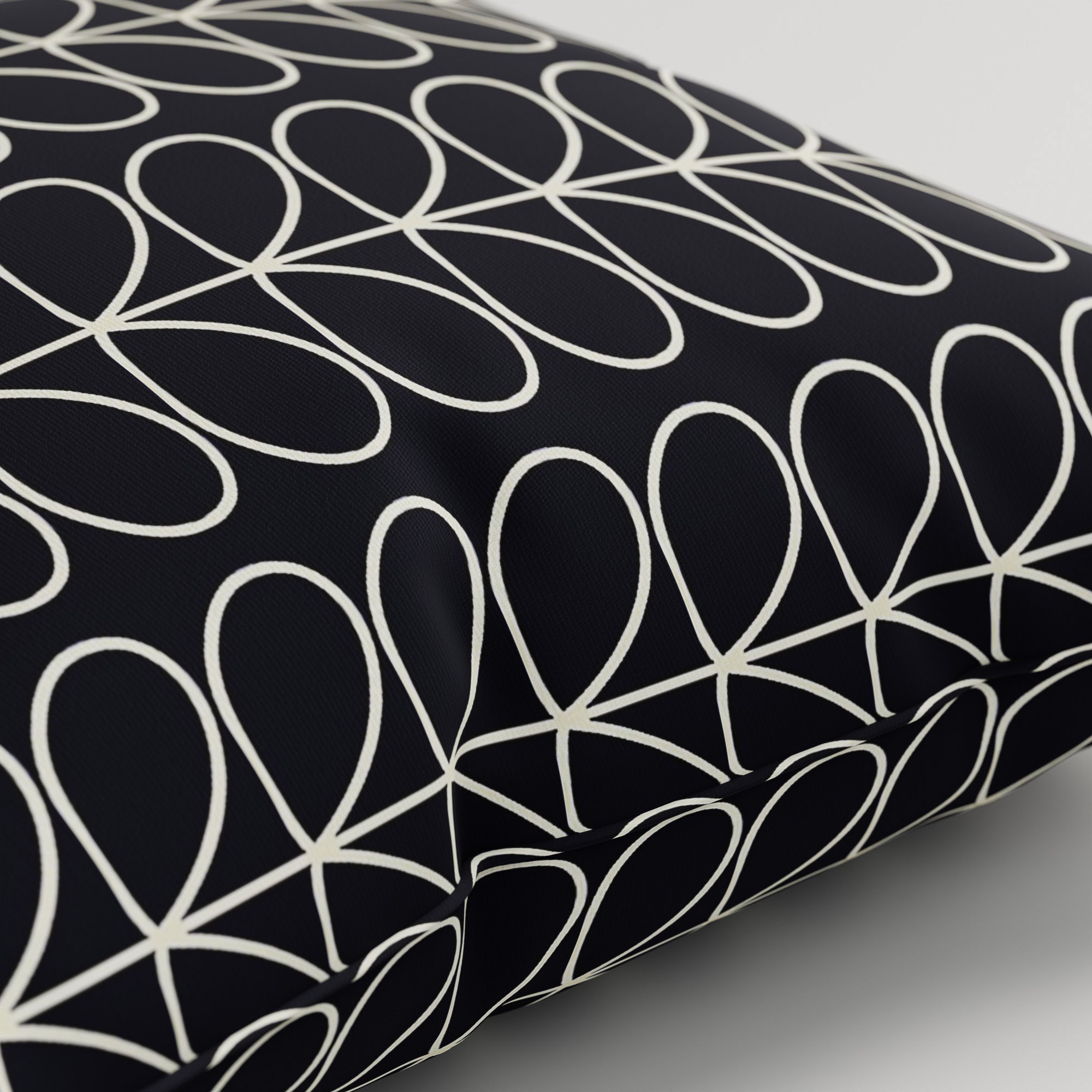 Orla Kiely Linear Stem Navy Whale Cushion - Image 3