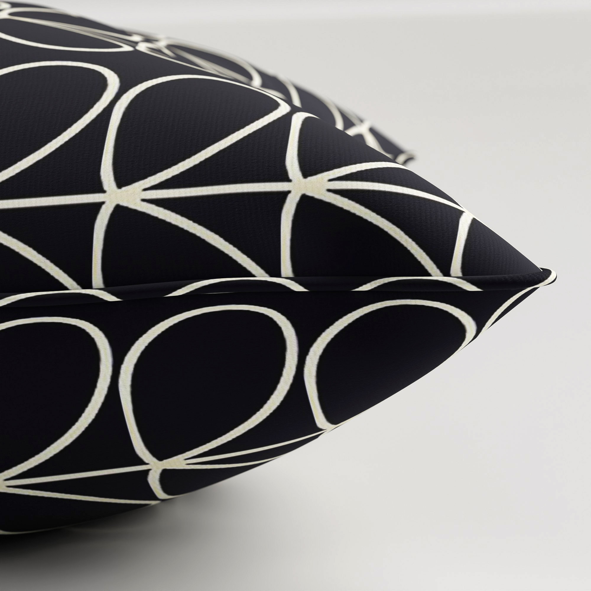 Orla Kiely Linear Stem Navy Whale Cushion - Image 4