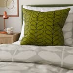 Orla Kiely Linear Stem Olive & Black Cushion