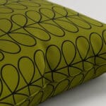 Orla Kiely Linear Stem Olive & Black Cushion