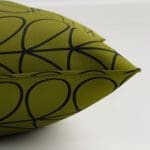 Orla Kiely Linear Stem Olive & Black Cushion