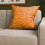 Orla Kiely Linear Stem Persimmon Cushion