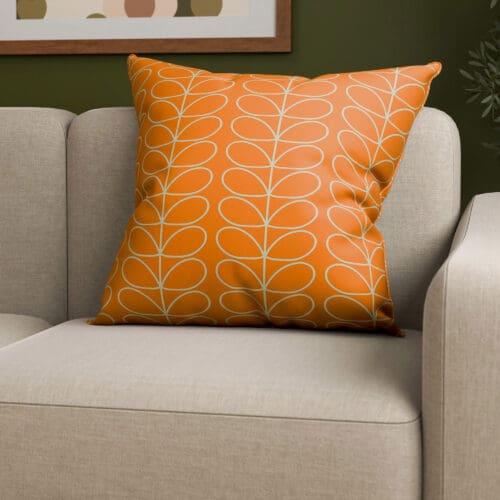 Orla Kiely Linear Stem Persimmon Cushion