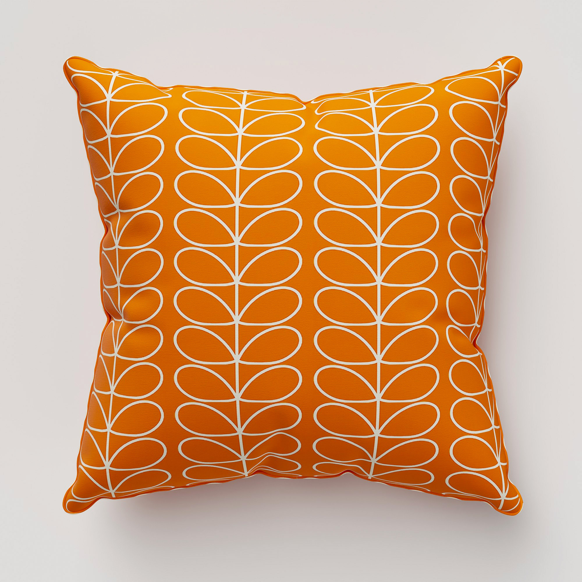 Orla Kiely Linear Stem Persimmon Cushion - Image 2