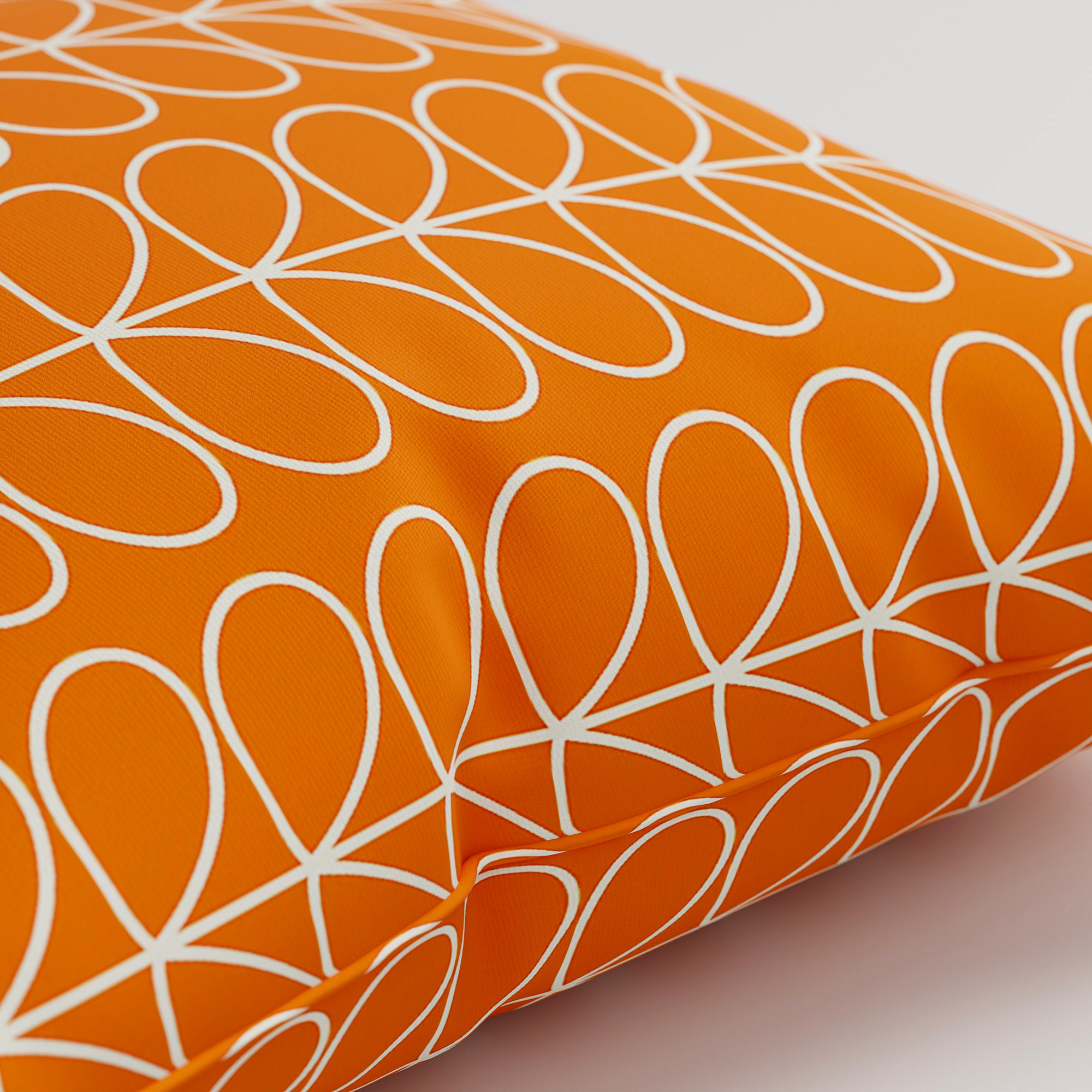 Orla Kiely Linear Stem Persimmon Cushion - Image 3
