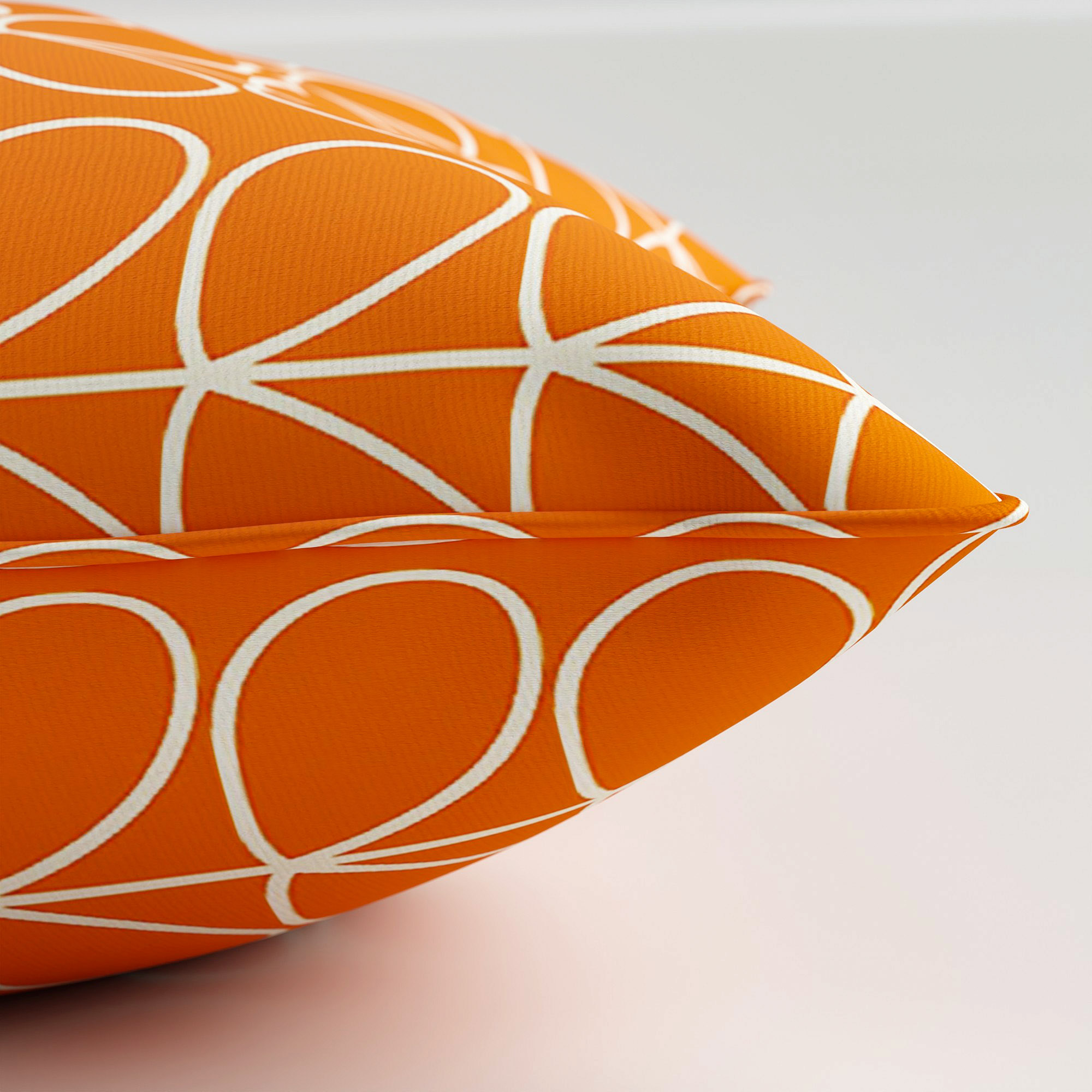 Orla Kiely Linear Stem Persimmon Cushion - Image 4