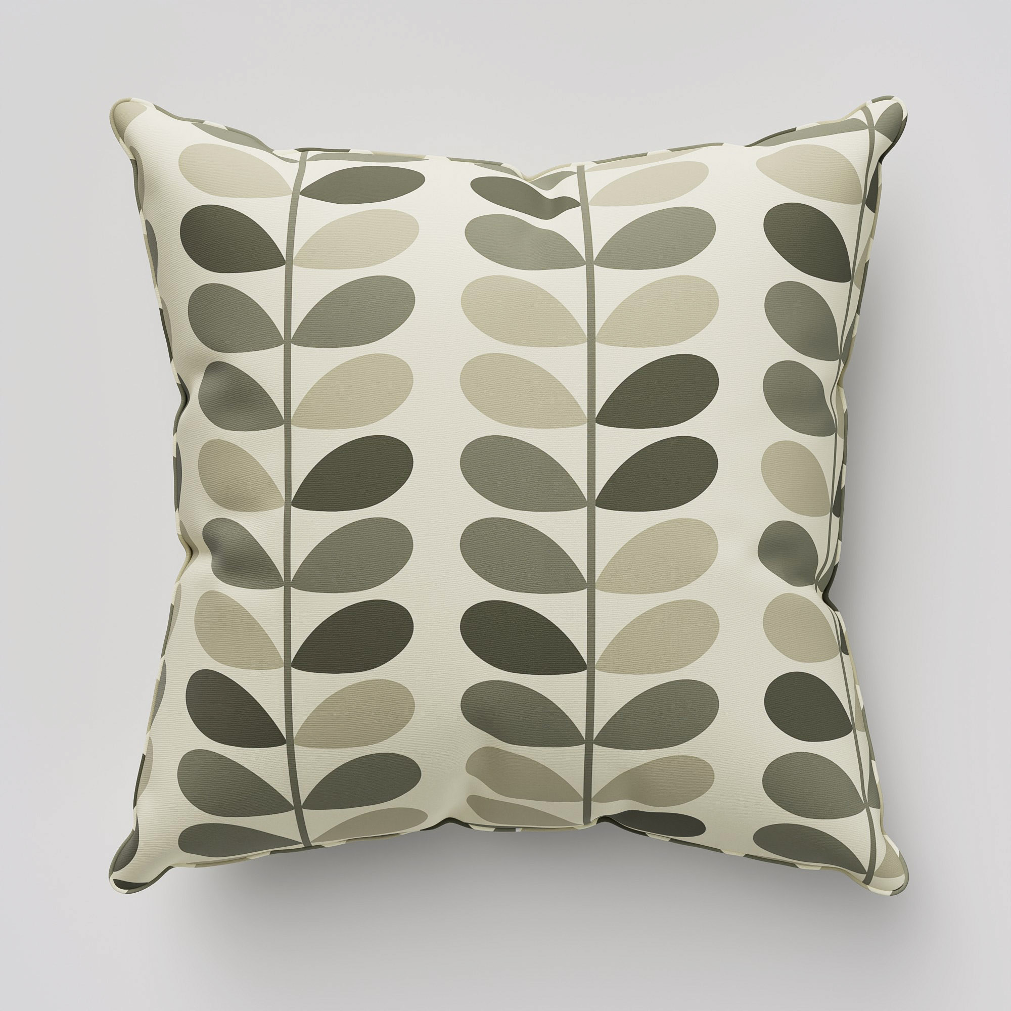 Orla Kiely Multi Stem Warm Grey Cushion - Image 2