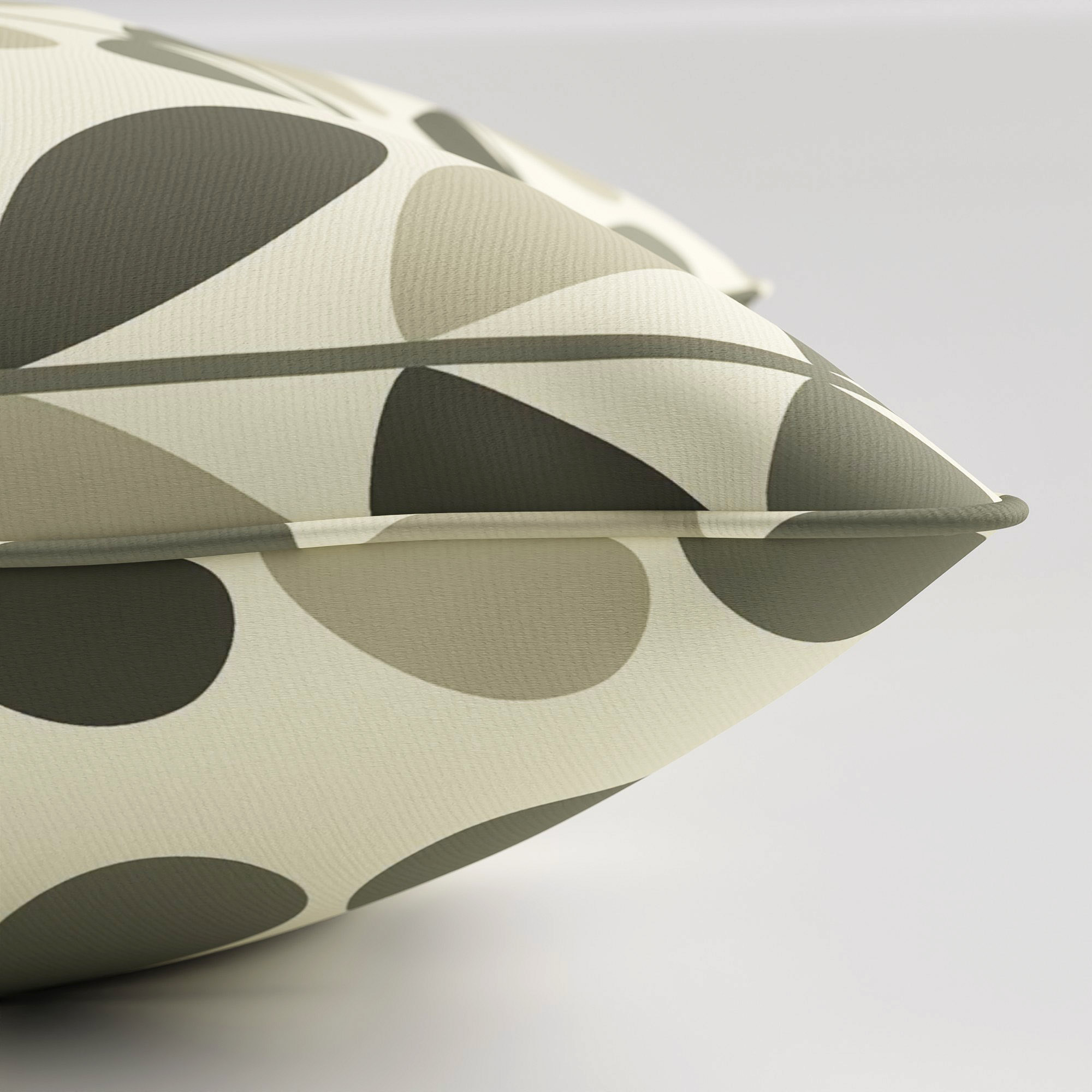 Orla Kiely Multi Stem Warm Grey Cushion - Image 4