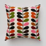 Orla Kiely Multi Stem Pink & Red Cushion