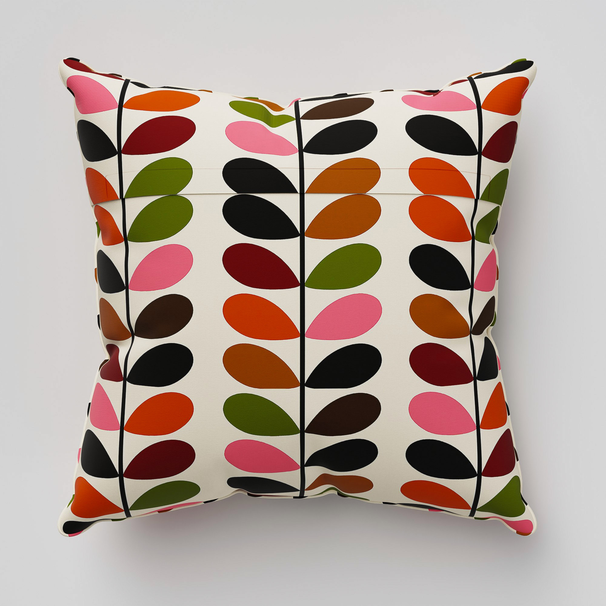 Orla Kiely Multi Stem Pink & Red Cushion - Image 5