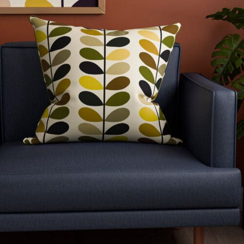 Orla Kiely Multi Stem Yellow Cushion
