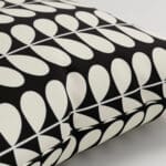 Orla Kiely Solid Stem Black Cushion