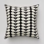Orla Kiely Solid Stem Black Cushion
