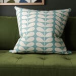 Orla Kiely Solid Stem Duckegg Cushion