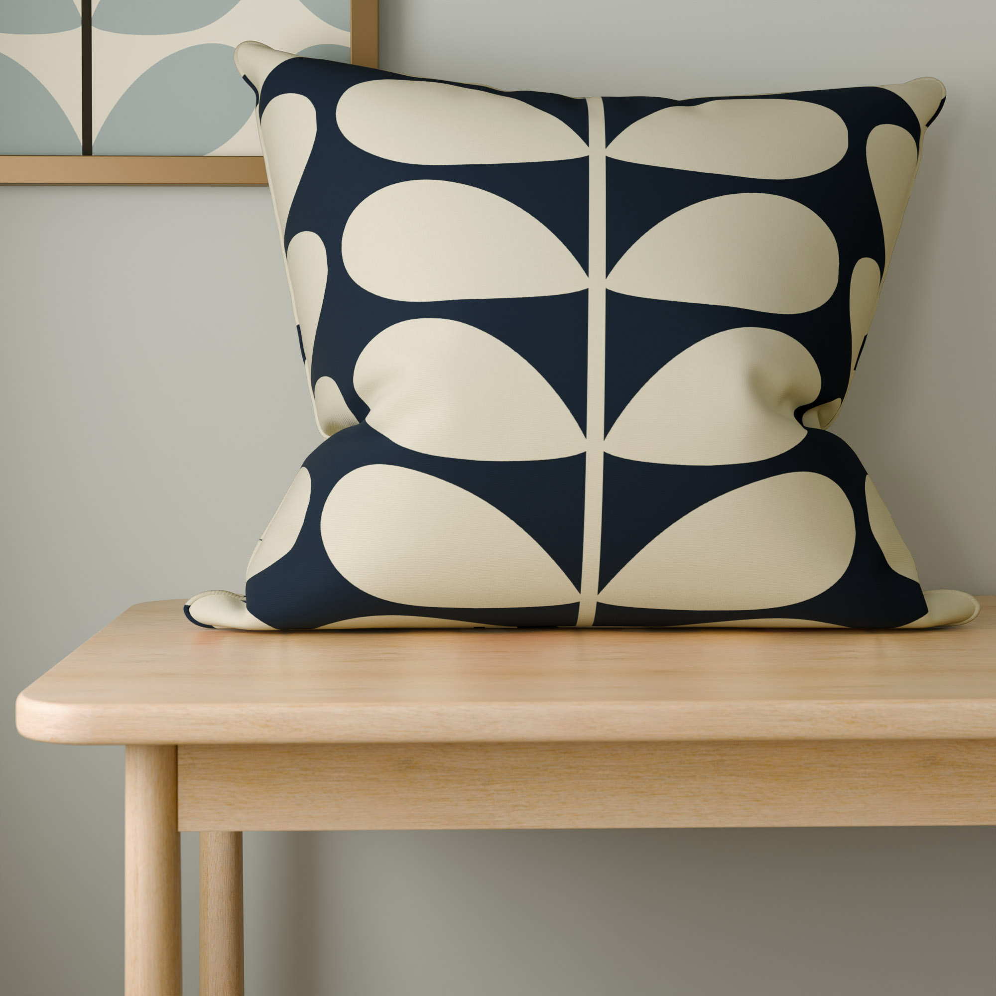 Orla Kiely Jumbo Solid Stem Whale Cushion