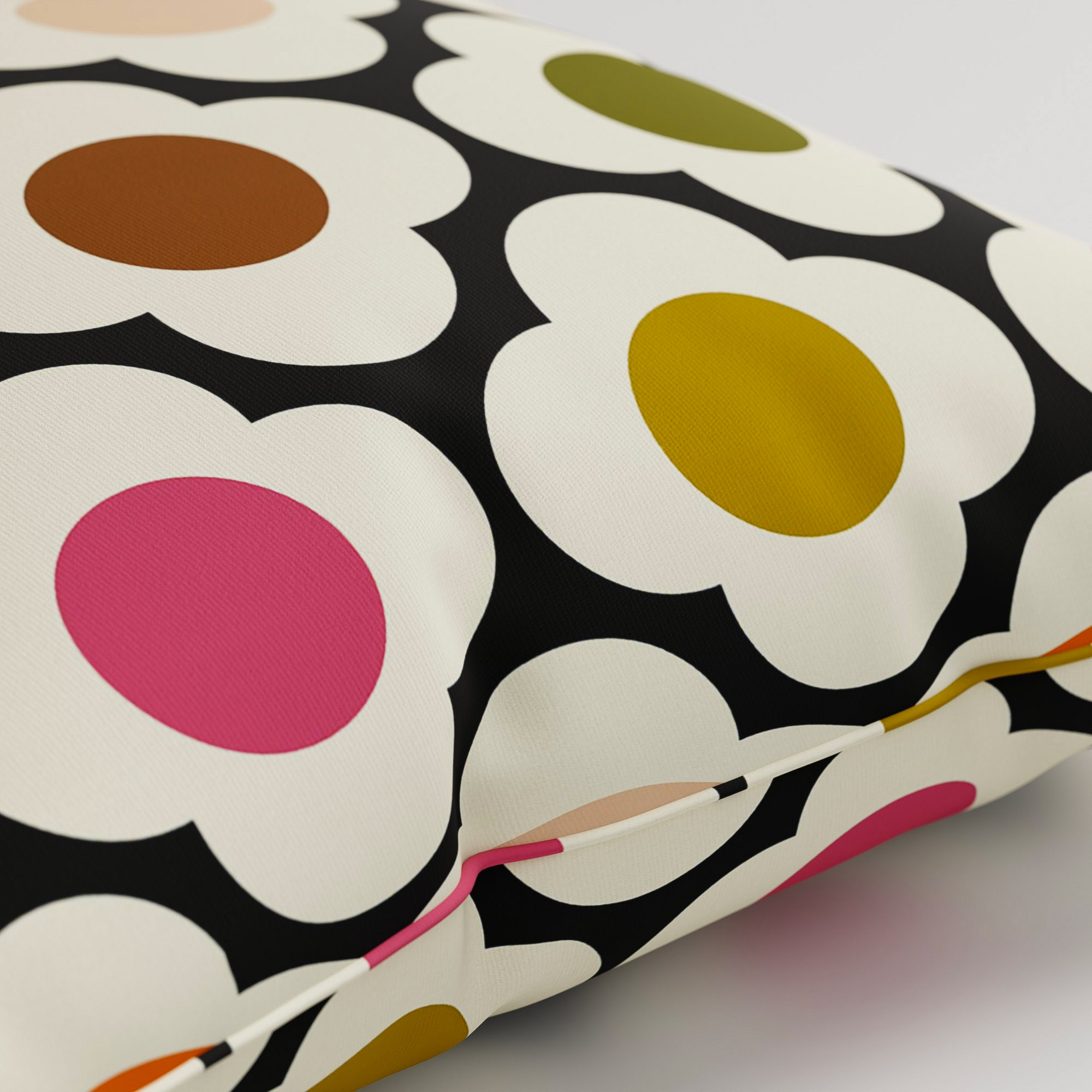 Orla Kiely Spot Flower Red Multi Cushion - Image 3