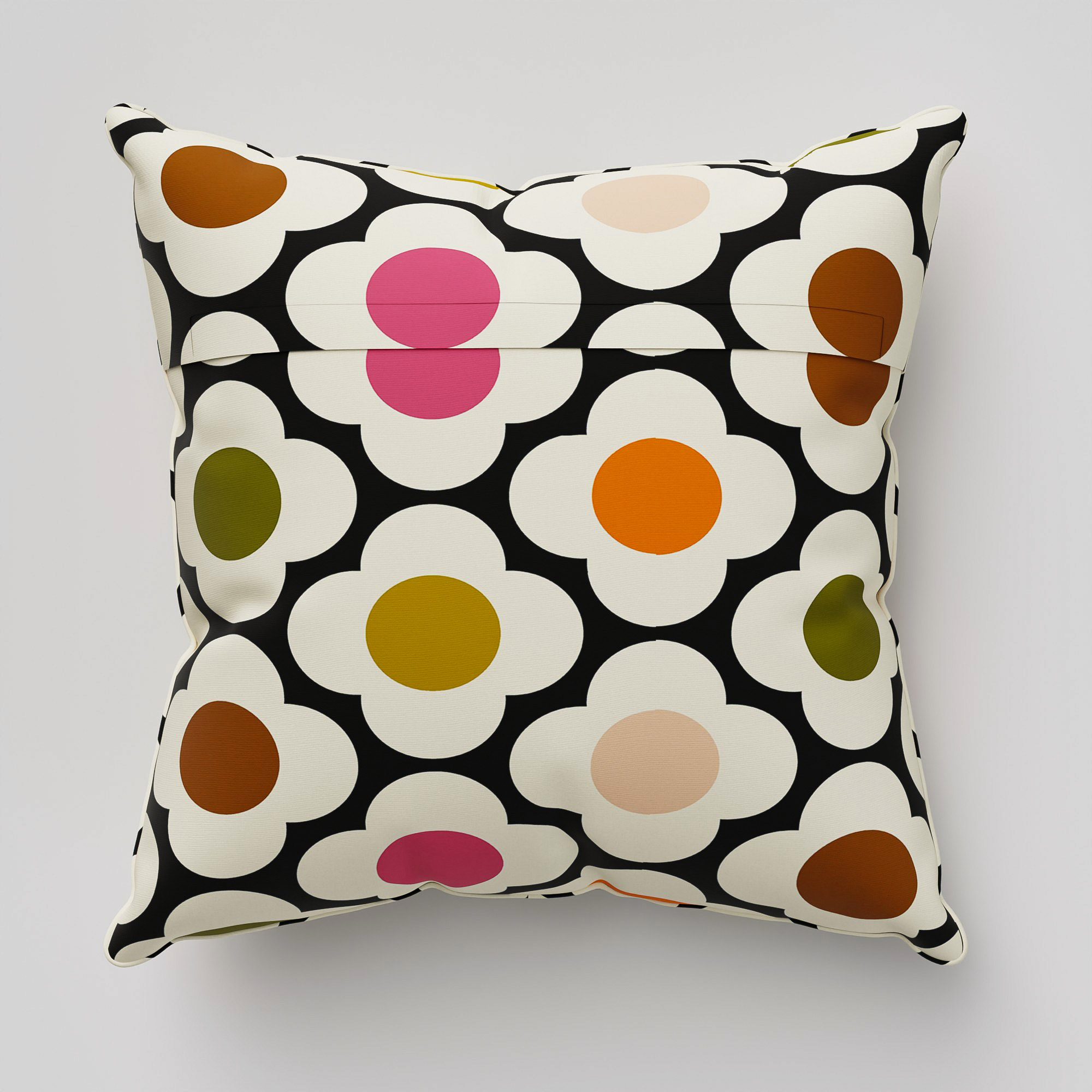Orla Kiely Spot Flower Red Multi Cushion - Image 5