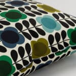 Orla Kiely Spot Flower Stem Blue & Green Cushion
