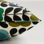 Orla Kiely Spot Flower Stem Blue & Green Cushion
