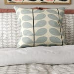 Orla Kiely Two Colour Stem Powder Blue Cushion